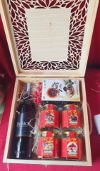 T129; Passion Chile, Tỏi đen Hàn Quốc, 4 Hũ trái cây sấy