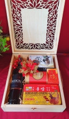 T91 Set quà Đạm Sâm Gold, Kẹo Hồng Sâm, Sâm Lát, Tỏi Đen, Pasion