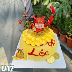 Bánh kem U17 cúng khai trương đón tài lộc ông thần tài may mắn