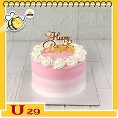 Bánh kem U29 bánh sinh nhật mini màu hồng cho nữ