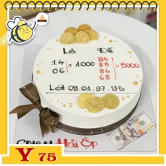 Bánh kem Y75 độc lạ vẽ lô đề troll đứa bạn thân