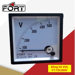 Đồng hồ Voltmeter - FT-72V, 500V - FT-72V, 500V Fort