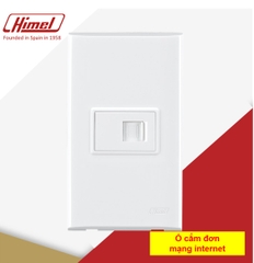 Bộ 2 cái ổ cắm đơn cho mạng internet HWDC5P1+ HWDC5DAT8 Himel