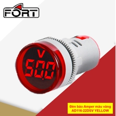 Bộ 10 cái Đèn báo Voltmeter màu vàng - AD116-22DSV YELLOW Fort