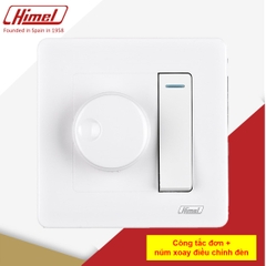 công tắc đơn  kết hợp  núm xoay ddiefu chỉnh ánh sáng đèn 300W