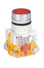 Nút nhấn có đèn LED Ф22mm 220V 1NO+1NC Đỏ