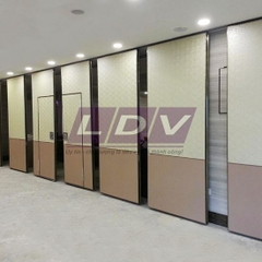 Vách di động gỗ MFC kết hợp bọc nỉ