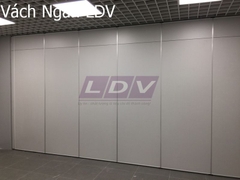 Vách ngăn di động vải hệ 80mm vải nỉ LDV005
