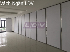 Vách ngăn di động vải hệ 80mm vải nỉ LDV005