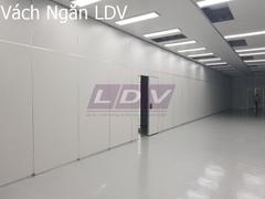 Vách ngăn di động vải hệ 80mm vải nỉ LDV005