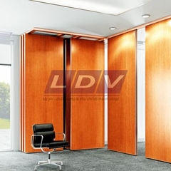 Vách ngăn di động gỗ công nghiệp Veneer LDV026