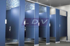 Vách ngăn vệ sinh gỗ MFC lõi xanh LD005