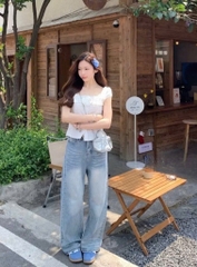 Áo sơ mi hoa ngực - 369