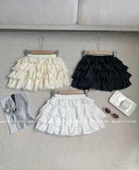 Chân váy 4 tầng - Trắng