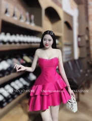 Đầm cúp ngực đính đá - S