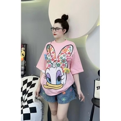 Áo thun vịt nơ hoa