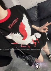 Áo thun ngựa cánh - Form rộng dưới 65kg