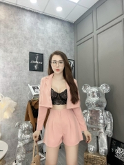 Set vest kèm bra ngắn