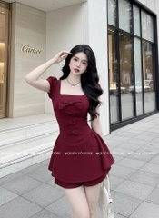 Set bộ nơ đỏ cherry - L