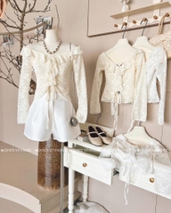 Áo ren 58168 - Trắng