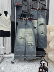 QJ 6108 Quần jean suông