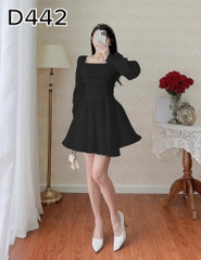 BIGSIZE 55-65kg - Đầm tay dài nút eo