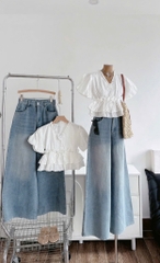 Set áo xô thêu Babydoll