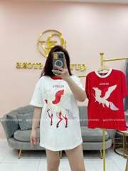 Áo thun ngựa cánh - Form rộng dưới 65kg