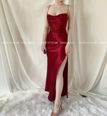 VV Đầm lụa xếp li ngực