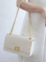 Túi CnK khuy gập - Trắng - Size 22