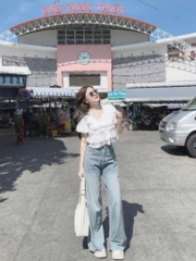 Set áo xô thêu Babydoll