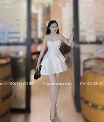 Đầm cúp ngực đính đá - S