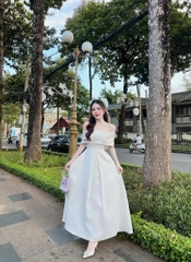 BIGSIZE 55-65kg - Đầm thiết kế bẹt vai