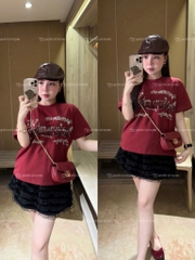 Áo thun chữ bling - Form vừa 45-55kg