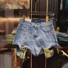 QJ 790 Quần jean short túi vàng - S - L