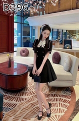 BIGSIZE 55-65kg - Đầm nút viền nơ