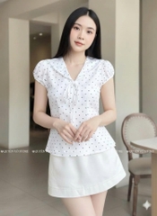 Áo sơ mi cổ thủy thủ bi - Trắng 1453