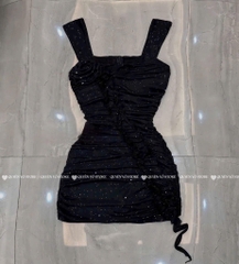 Đầm body lưới - Đen