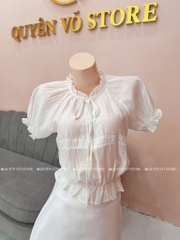 Áo đũi tơ tay phồng tk