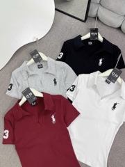 Áo thun cổ bẻ ngựa - Form vừa