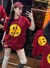 Áo thun mặt cười - Form rộng dưới 65kg