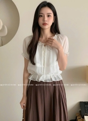 Áo đũi tơ tay phồng tk