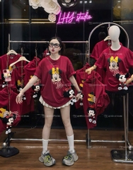 Áo thun Mickey kèm túi - Form rộng dưới 65kg