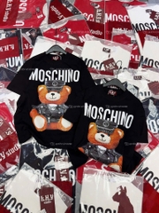 Áo thun gấu Moschino - Form rộng dưới 65kg