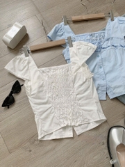 Áo sơ mi hoa ngực - 369