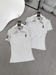 Áo thun cổ bẻ ngựa - Form vừa