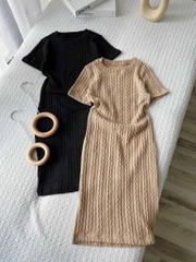 Đầm body len dệt