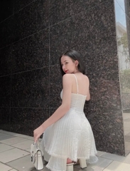 Đầm 2 dây xếp li - S