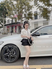 Chân váy xếp li 2 tầng - hàng Quảng Châu
