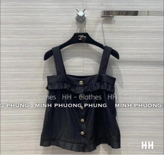 Áo tơ Nhật khuy chanel